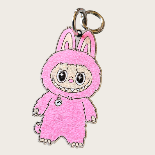 Tassen-/sleutelhanger Labubu hard roze