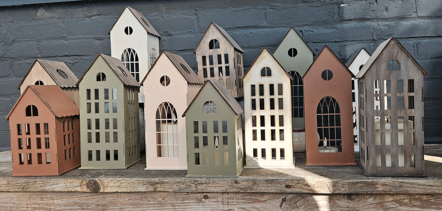 Deco Huisje houtlook