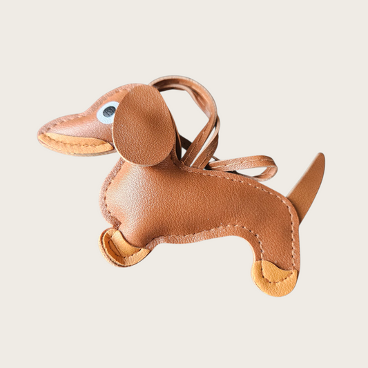 Tassenhanger Teckel licht bruin