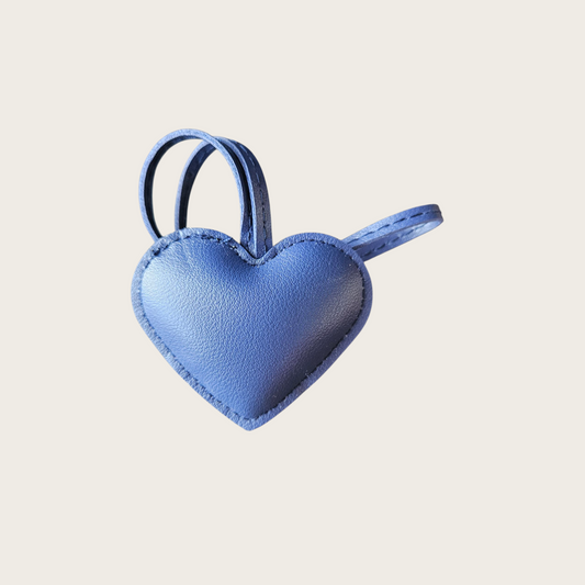 Tassenhanger hart blauw