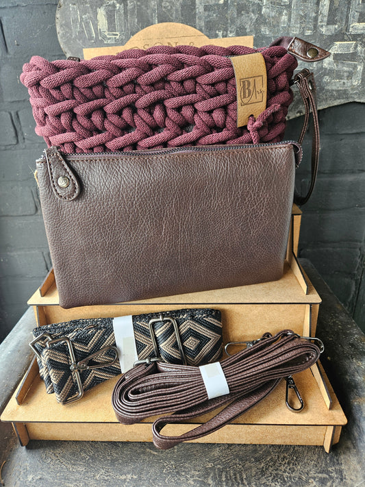 Combi New York Brown/Burgundy