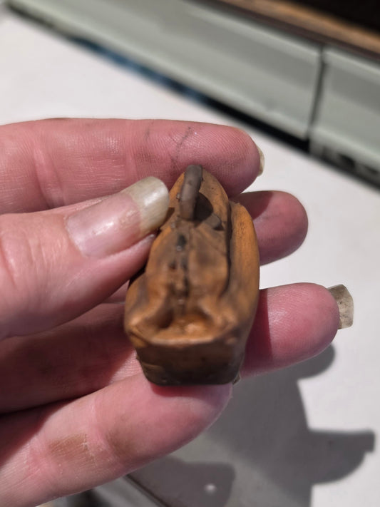 grotere maat Miniatuur Dokterstas – Handbeschilderde Vintage Tas – Brocante Poppenhuis Decoratie