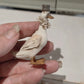 Miniatuur Gans met hoge hoed Poppenhuis Accessoire/Diorama