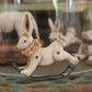 Miniatuur Hobbel Konijn – Handgemaakt in Brocante Stijl