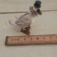 Miniatuur Gans met hoge hoed Poppenhuis Accessoire/Diorama