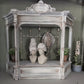 Miniatuur Brocante Hoedenhoofd met Marie Antoinette Pruik 1:12 | Handgemaakt & Handbeschilderd | Resin Paspop | Franse Brocante Poppenhuis Decoratie