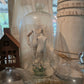Vintage Paspop – Grote Stolpminiatuur – Antique Doll Display – ca. 19 cm