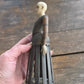 Vintage Staakmadonna – Grote Stolpminiatuur – Antieke Stijl – ca. 19 cm