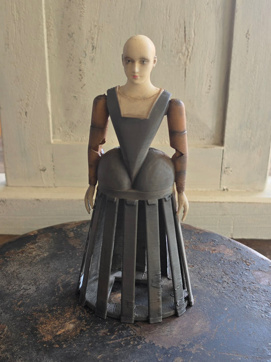 Vintage Staakmadonna – Grote Stolpminiatuur – Antieke Stijl – ca. 19 cm