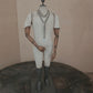 Napoleon Popje met Rozenkrans – Grote Stolpminiatuur – Antieke Stijl – ca. 19 cm