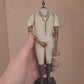 Napoleon Popje met Rozenkrans – Grote Stolpminiatuur – Antieke Stijl – ca. 19 cm