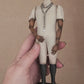 Napoleon Popje met Rozenkrans – Grote Stolpminiatuur – Antieke Stijl – ca. 19 cm