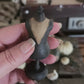 Miniatuur Kinderpaspop op Standaard | Vintage Child Dress Form | Brocante Mannequin | Handbeschilderd Resin Miniatuur