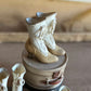 Miniatuur Victoriaanse Laarsjes  – Brocante Charme in Klein Formaat
