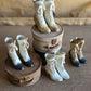 Miniatuur Victoriaanse Laarsjes  – Brocante Charme in Klein Formaat