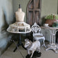 Handbeschilderde Miniatuur paspop met crinoline Schaal 1:12  Unieke Franse Atelier Decoratie, poppenhuis, diorama