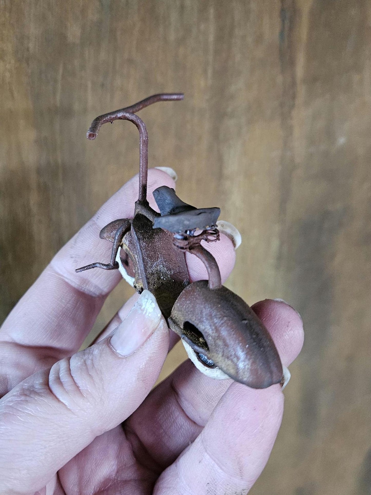 Miniatuur Antiek Verroest Fietsje