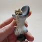 Oude buste met corset en boeket, schaal 1 12, poppenhuis, diorama