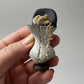 Oude buste met corset en boeket, schaal 1 12, poppenhuis, diorama