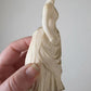 Miniatuur antieke Bustle jurk op paspop schaal 1 12 poppenhuis accessoire vintage mode diorama