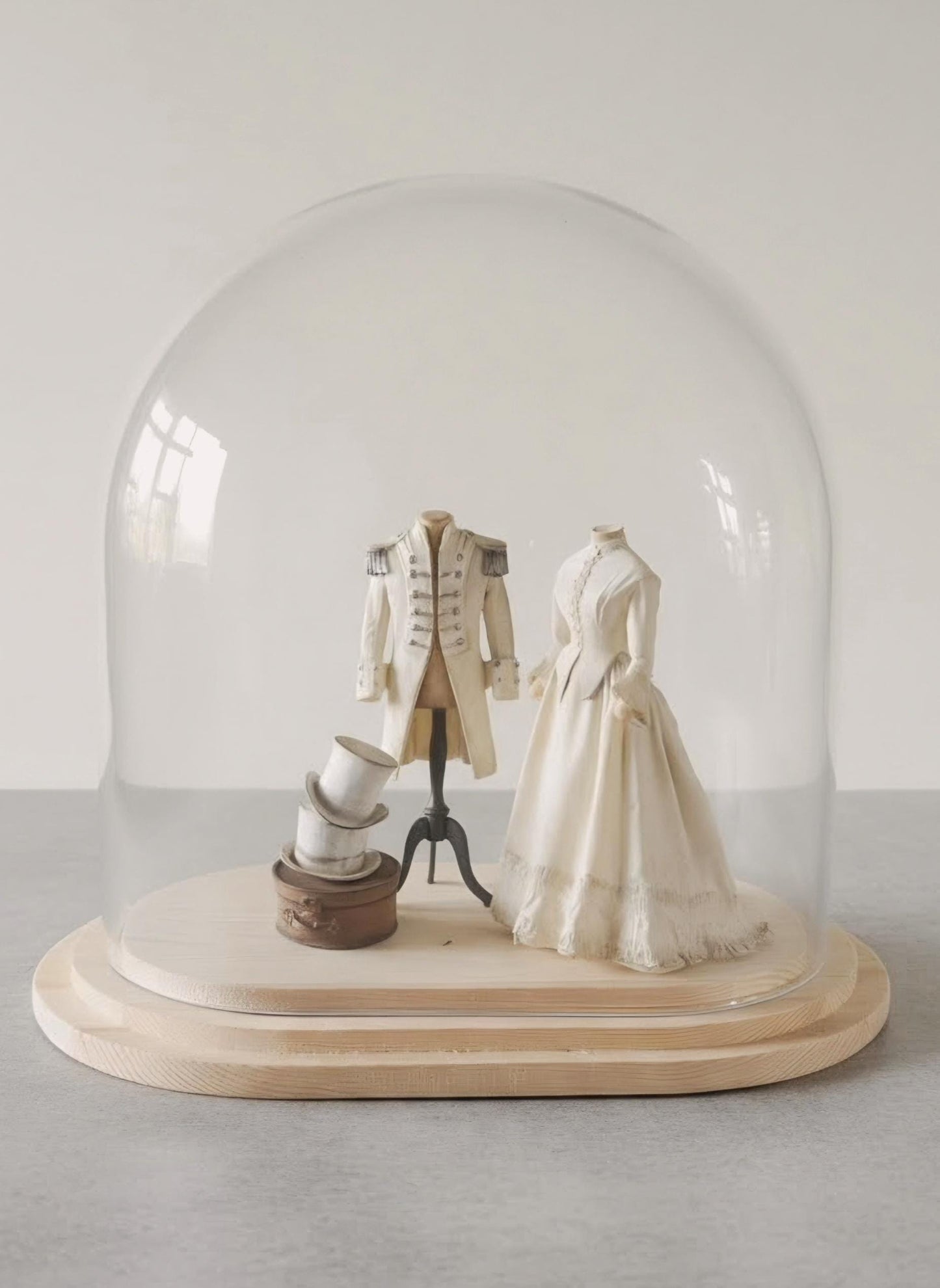 Miniatuur paspop met Victoriaanse jurk schaal 1 op 12 handgemaakt poppenhuis decoratie