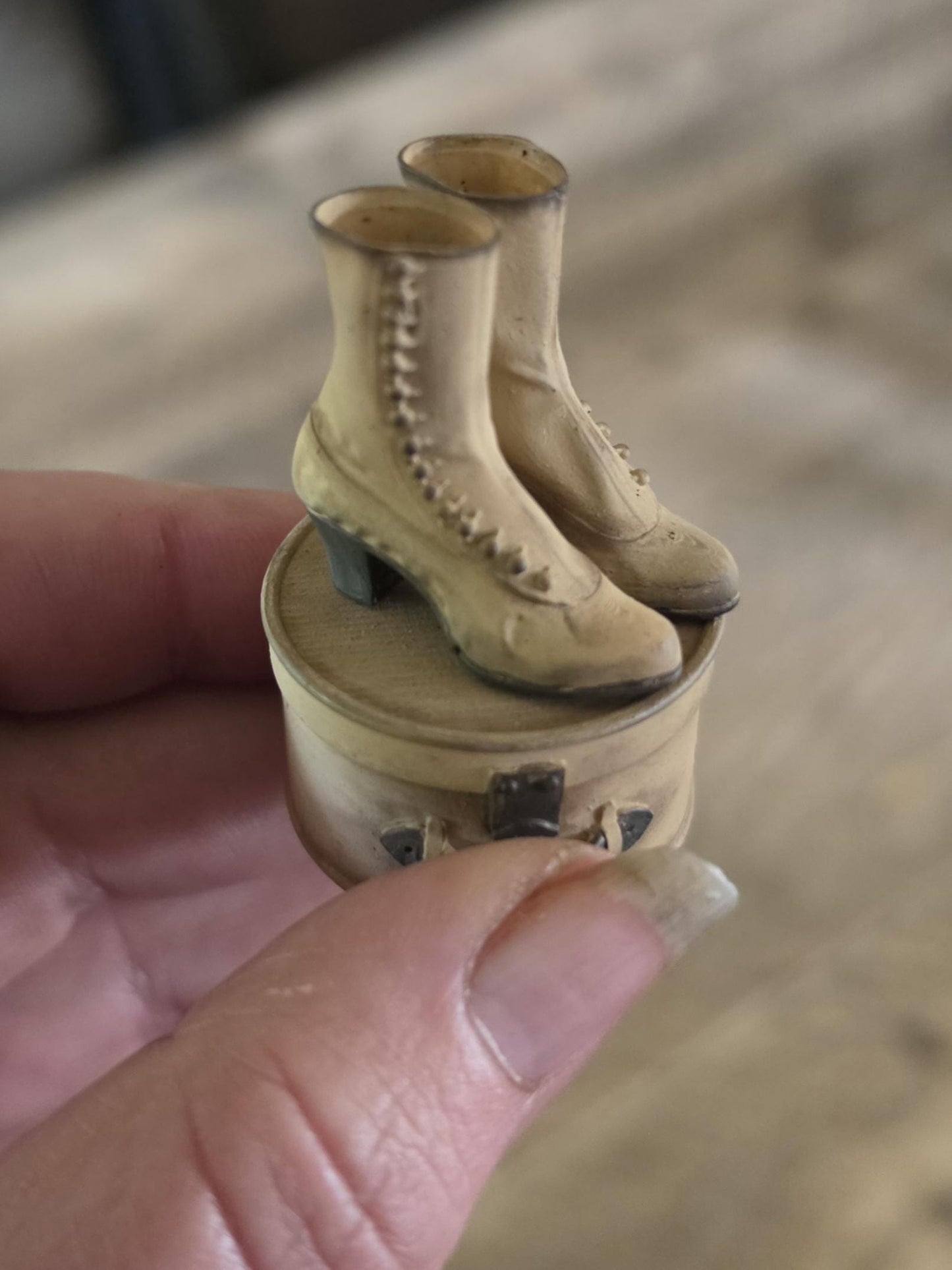 Miniatuur victoriaanse laarsjes (Schaal 1:12) Poppenhuis Accessoire/Diorama
