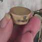 Miniatuur Brocante Ronde Koffertje 1:12 | Handgemaakt & Handbeschilderd | Resin Vintage Koffertje | Poppenhuis Accessoire
