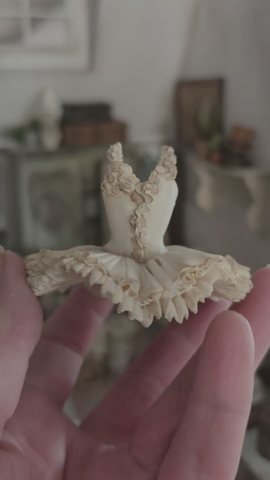 Miniatuur Victoriaanse Ballet Tutu – Schaal 1:12 – Handgemaakt & Handbeschilderd