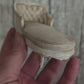 Luxe Miniatuur Chaise Longue | Elegante Brocante Stijl | Uniek Verzamelobject