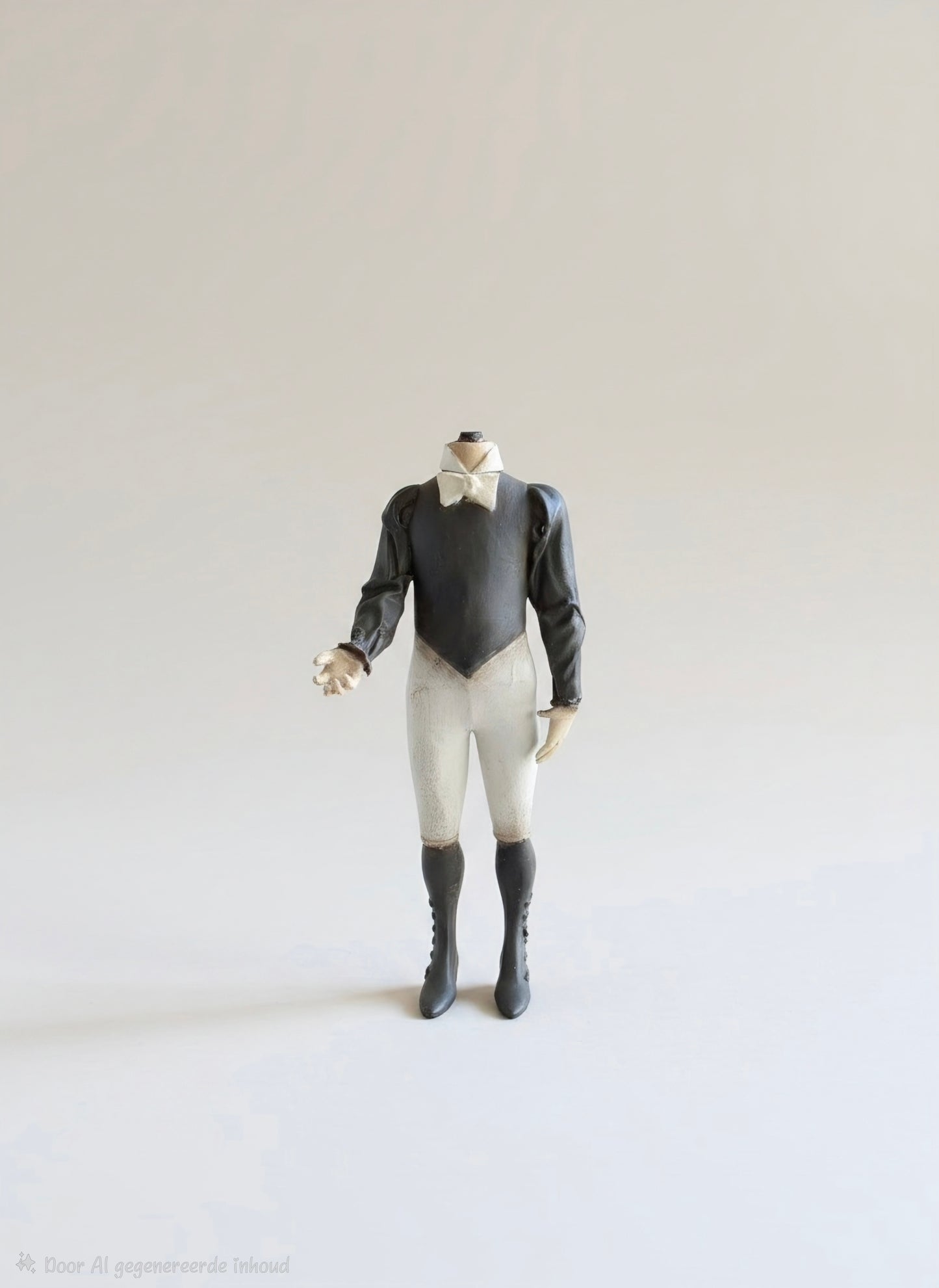 Miniatuur Napoleonpopje met Strikje – Franse Brocante Elegantie