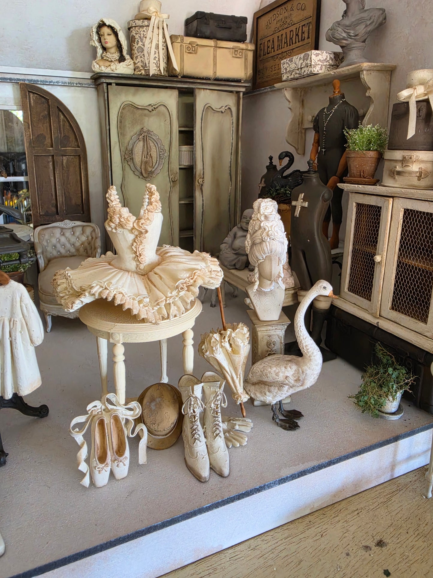 Miniatuur Victoriaanse Laarsjes – Brocante Charme in Klein Formaat