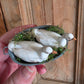 Miniatuur zinken bad (resin) met 2 ganzen (Schaal 1:12) Poppenhuis Accessoire/Diorama