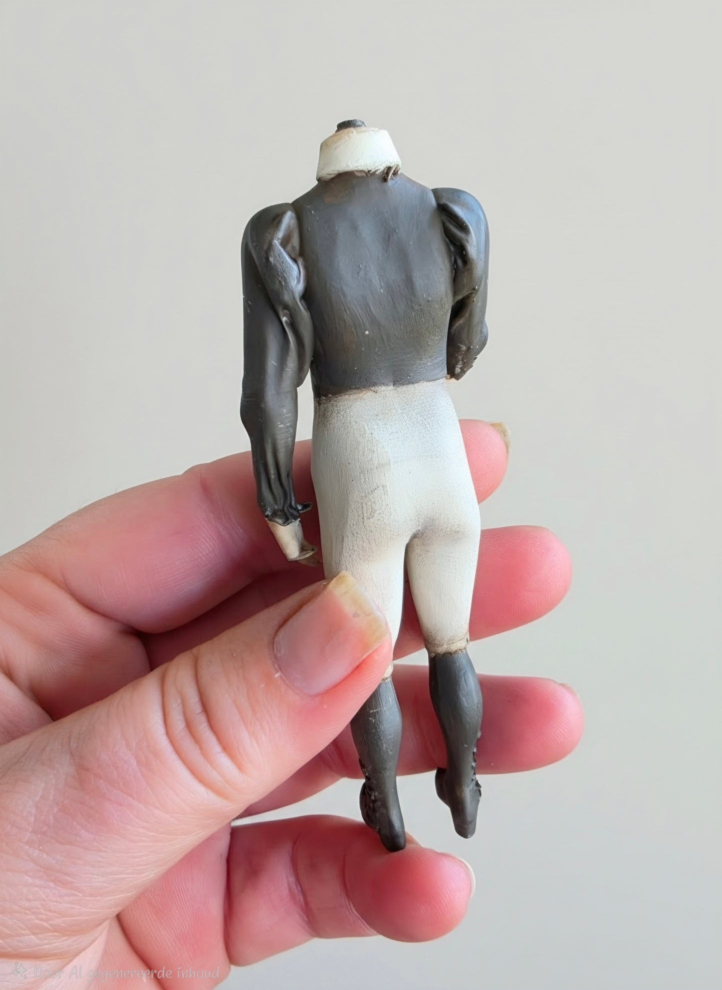 Miniatuur Napoleonpopje met Strikje – Franse Brocante Elegantie