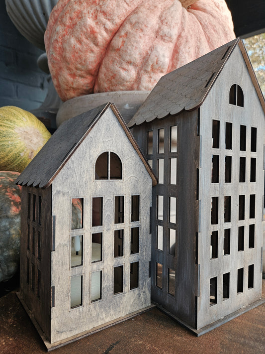 Deco Huisje houtlook