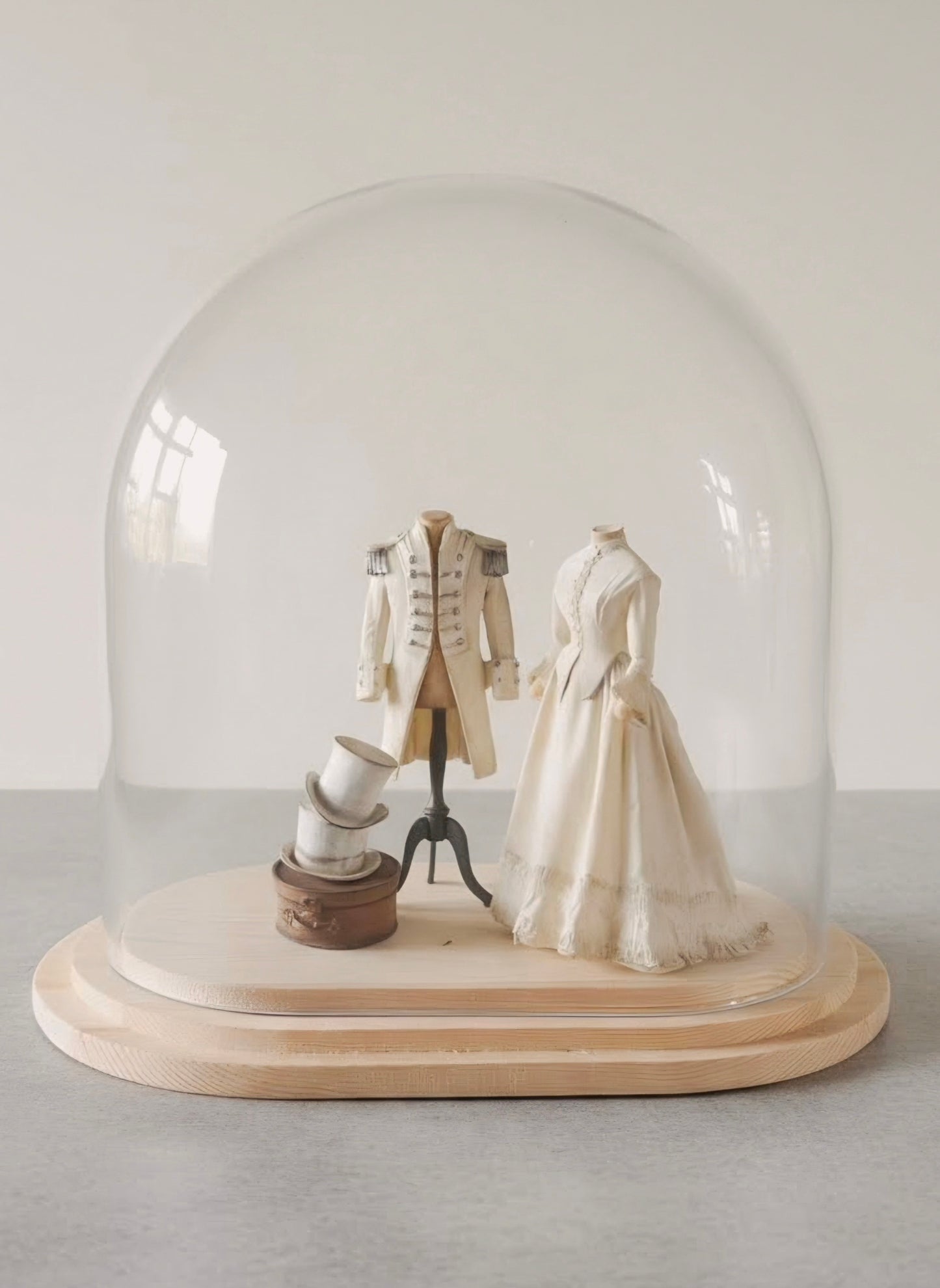 Miniatuur paspop met Victoriaanse jurk schaal 1 op 12 handgemaakt poppenhuis decoratie