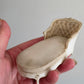 Luxe Miniatuur Chaise Longue | Elegante Brocante Stijl | Uniek Verzamelobject