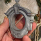 Miniatuur Brocante Ossenoog (Œil de Bœuf) Spiegel 1:12 | Handgemaakt & Handbeschilderd | Resin Franse Wandspiegel | Chateau Poppenhuis Decoratie