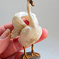 Miniatuur Staande Witte Zwaan – Sierlijke Brocante Elegantie (pre order)