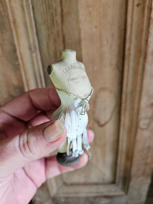 Handbeschilderde Miniatuur Corsetbuste met Corset – Schaal 1:12 – Unieke Franse Atelier Decoratie, poppenhuis, diorama