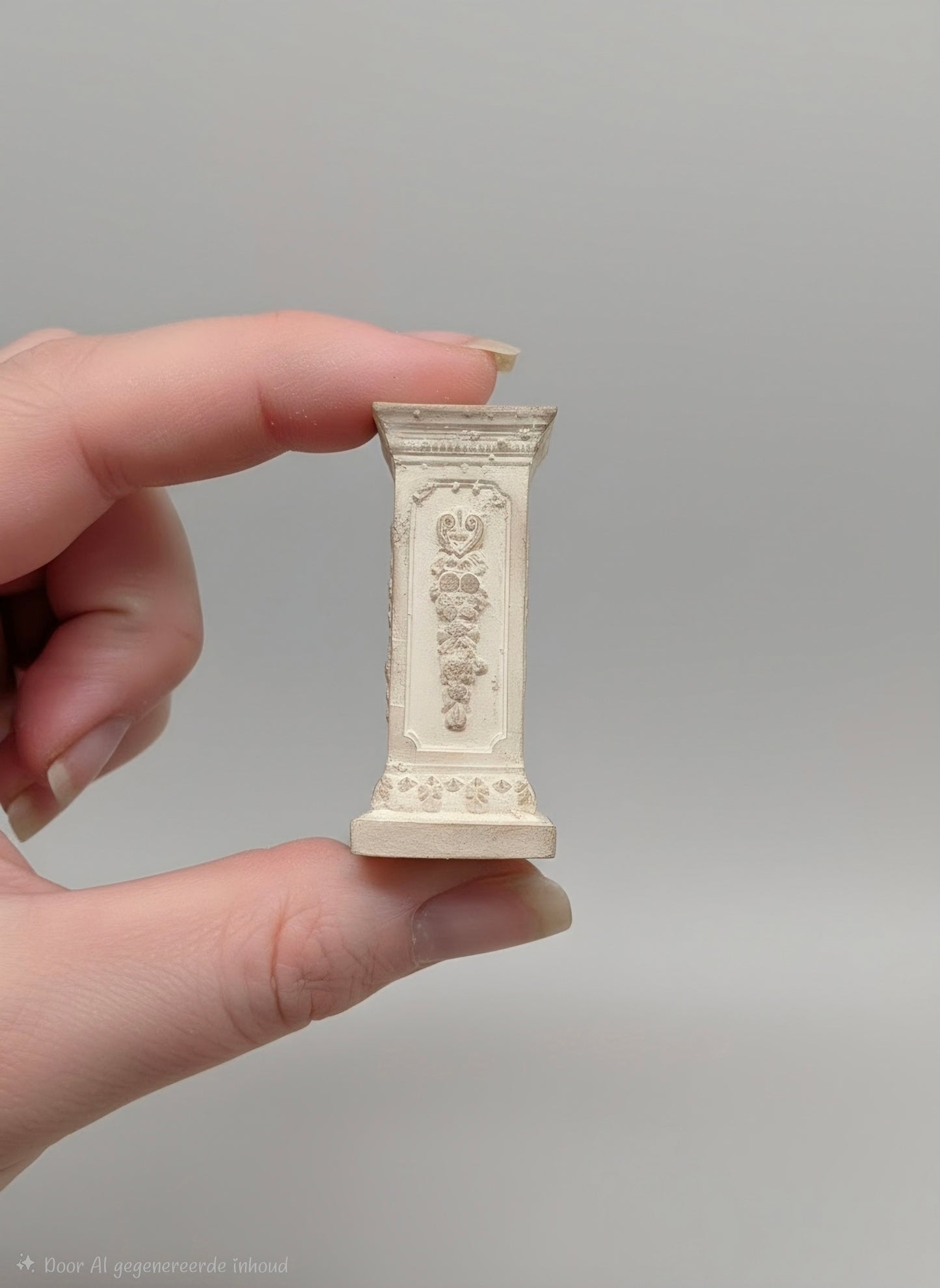 Miniatuur Pedestal / Sokkel – Tijdloze Brocante Elegantie