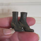 Miniatuur victoriaanse laarsjes bruin (Schaal 1:12) Poppenhuis Accessoire/Diorama