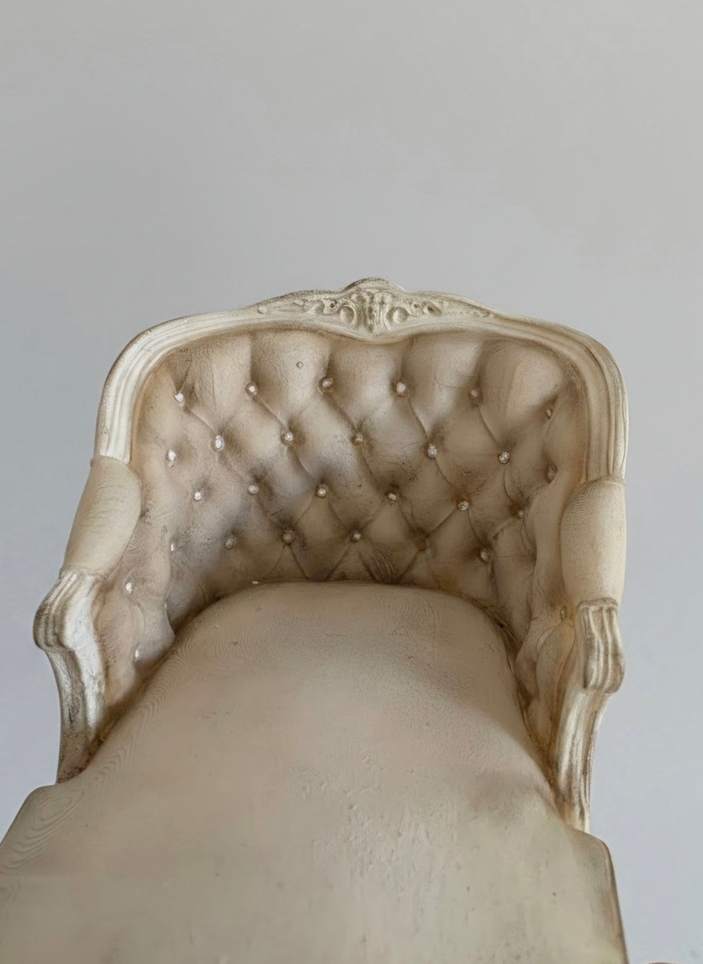 Luxe Miniatuur Chaise Longue | Elegante Brocante Stijl | Uniek Verzamelobject