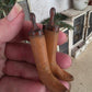 Miniatuur Vintage Paardrijlaarzen – Handgemaakt in Brocante Stijl 1:12