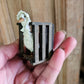 Miniatuur Witte Gans  in Houten Krat – 1:12 – Pasen, Lente – Handbeschilderd Poppenhuis Diorama