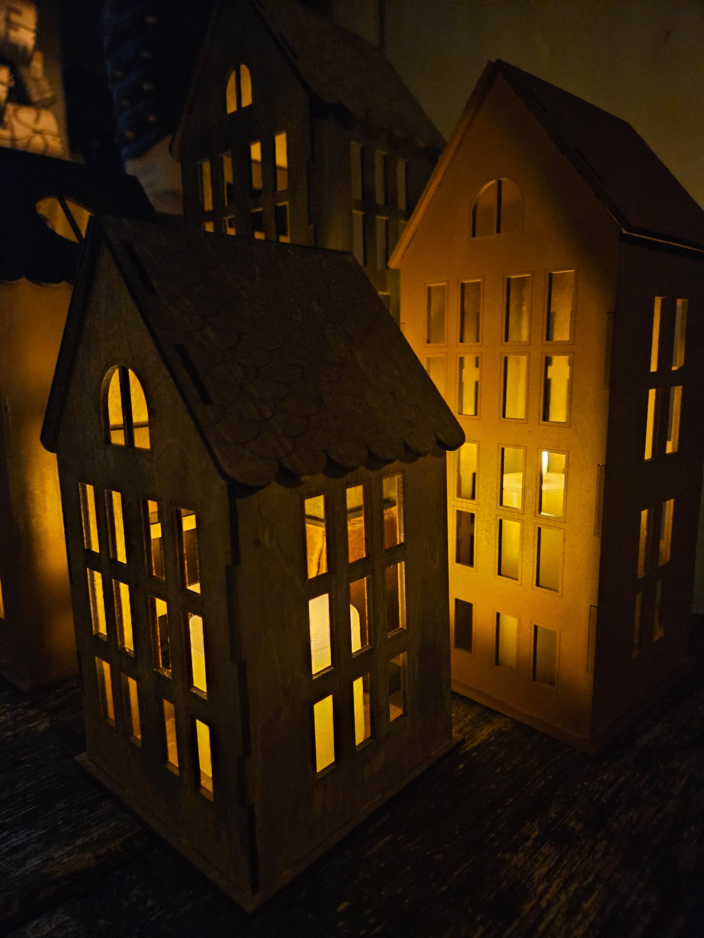 Deco Huisje houtlook