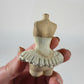 Miniatuur buste met Corset en rok – Schaal 1:12 – Unieke Franse Atelier Decoratie, poppenhuis, diorama