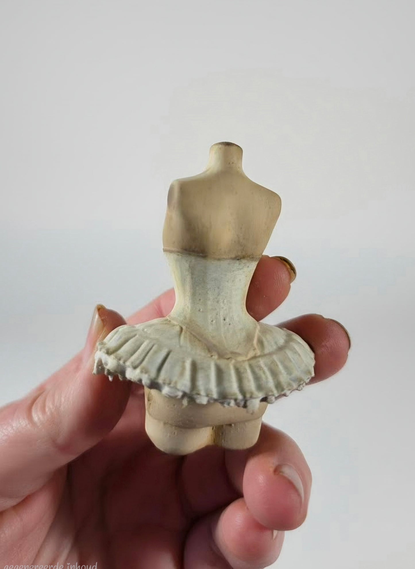 Miniatuur buste met Corset en rok – Schaal 1:12 – Unieke Franse Atelier Decoratie, poppenhuis, diorama