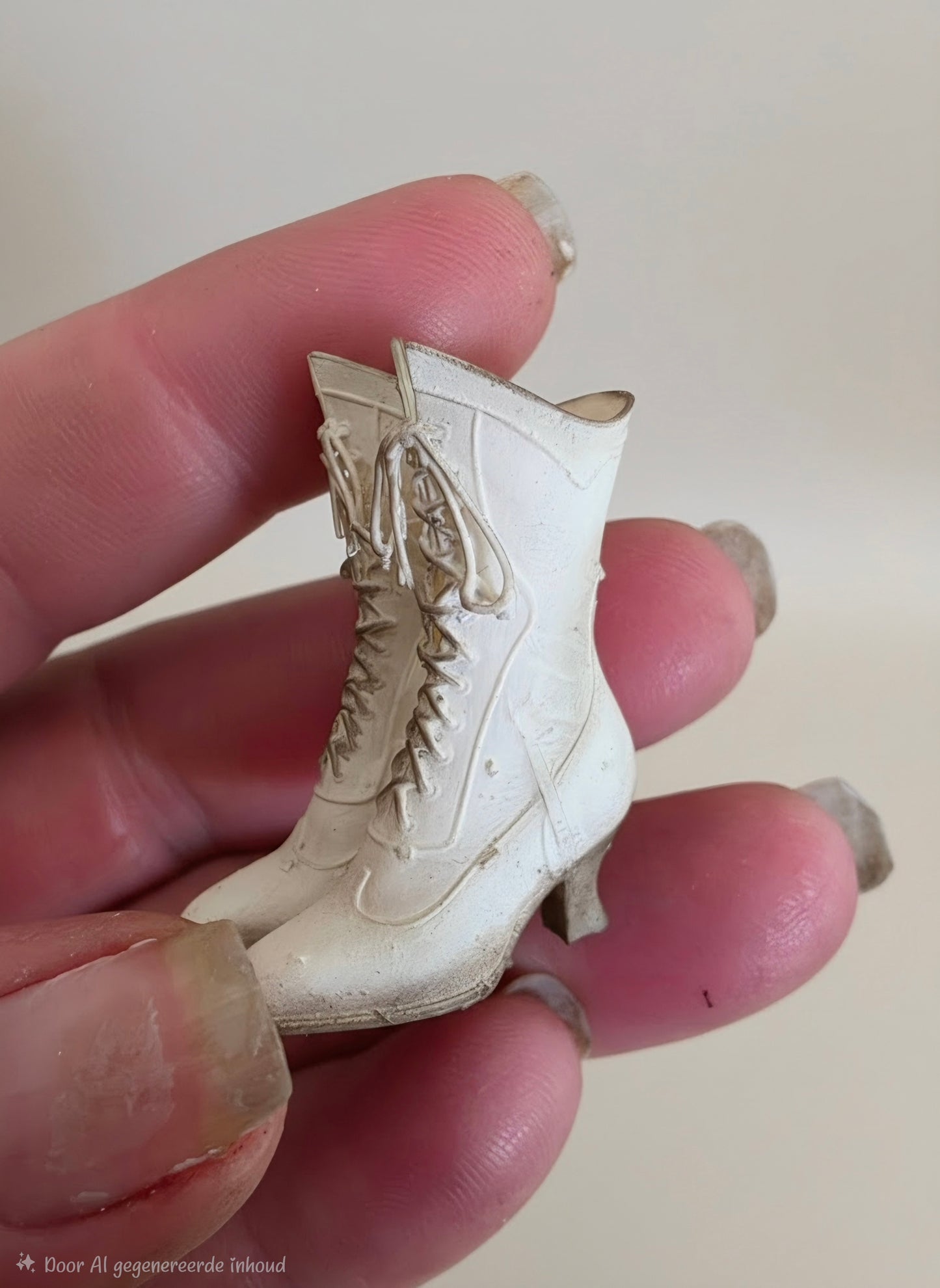 Miniatuur Victoriaanse Laarsjes – Brocante Charme in Klein Formaat